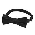 F43 Black Pinstripe Bow Tie